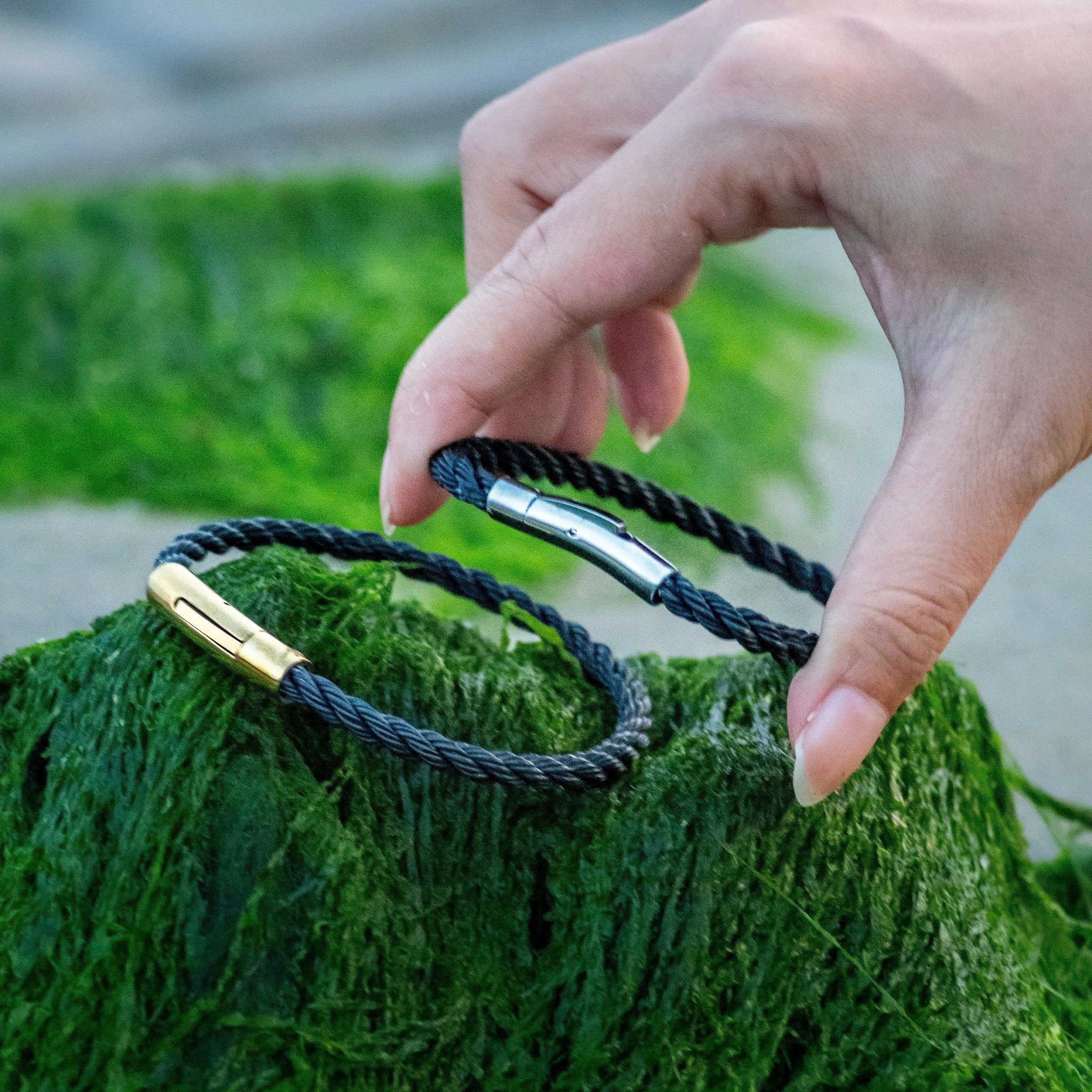 Mana Ocean Rope Silver Bracelet