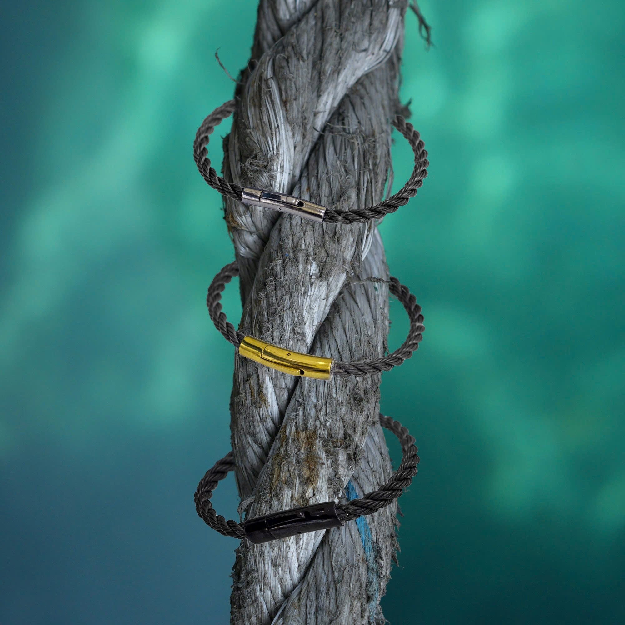 Mana Ocean Rope Black Bracelet